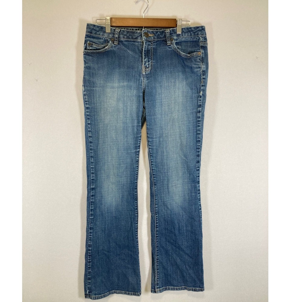 Y2K Classic Calvin Klein Jeans Womens 10 Blue Bootcut Flare Medium Wash Denim